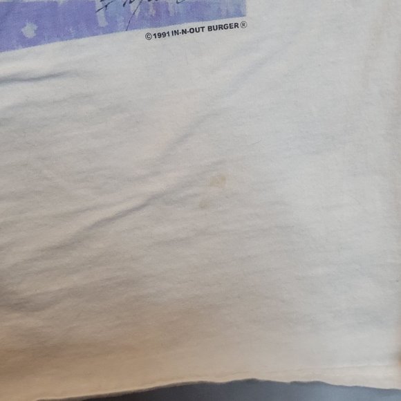 In N Out Throw Back 1991 Long Sleeve Shirt Retro Repro Adult Size Small - Picture 4 of 7